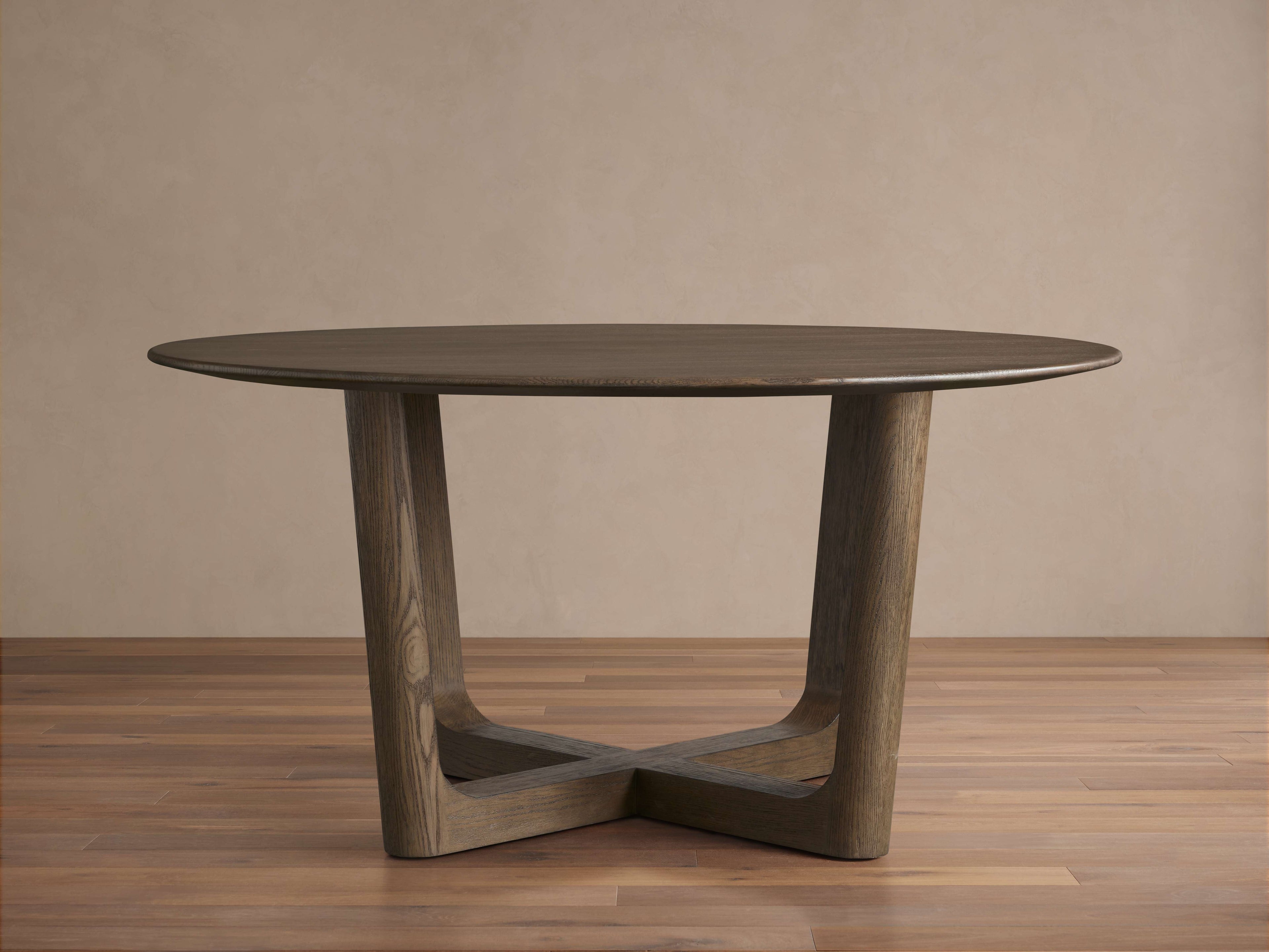 Table à manger ronde en bois Saint Germain avec base Rennes