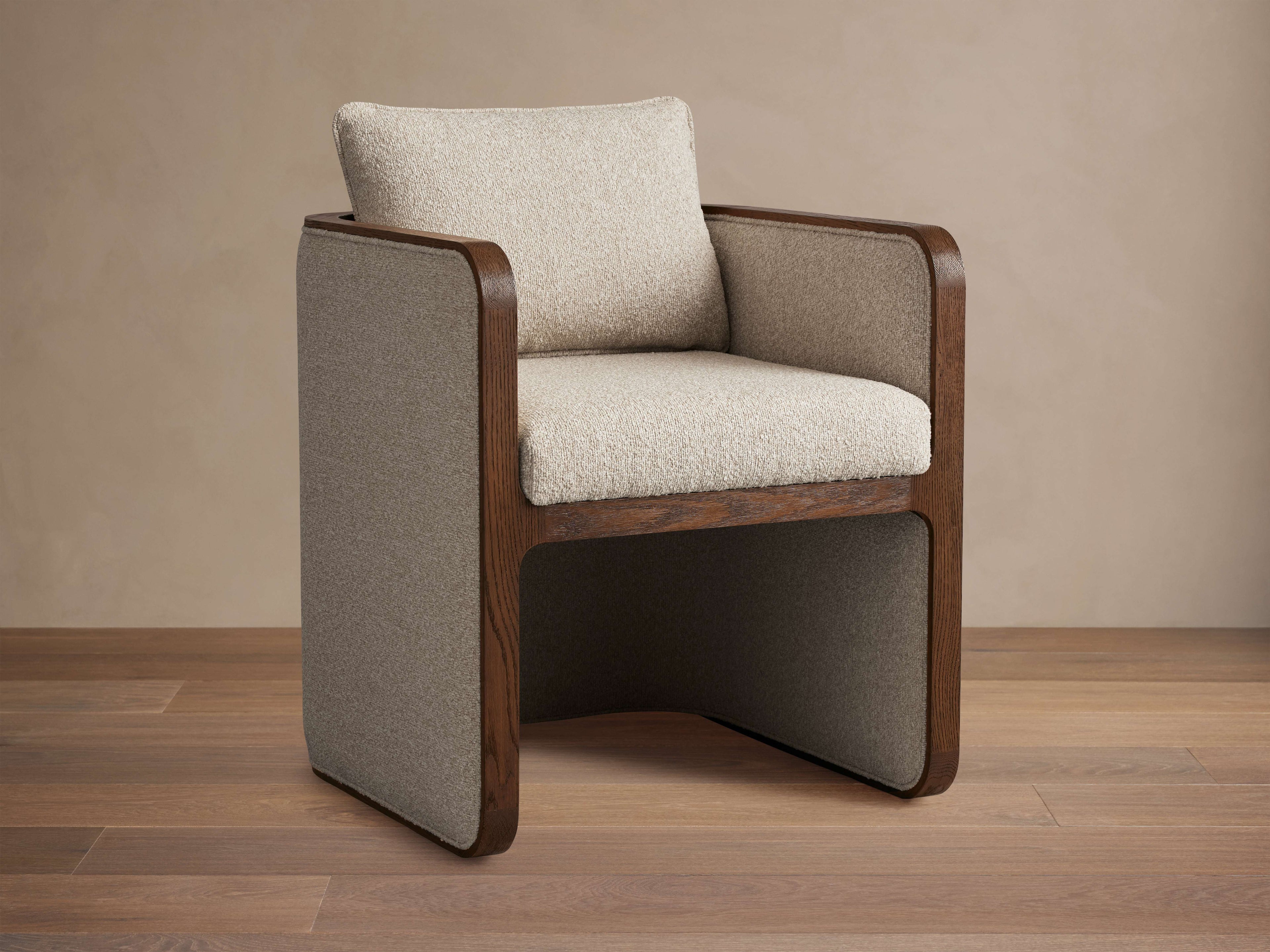 Chaise de salle à manger Dempsey en moka