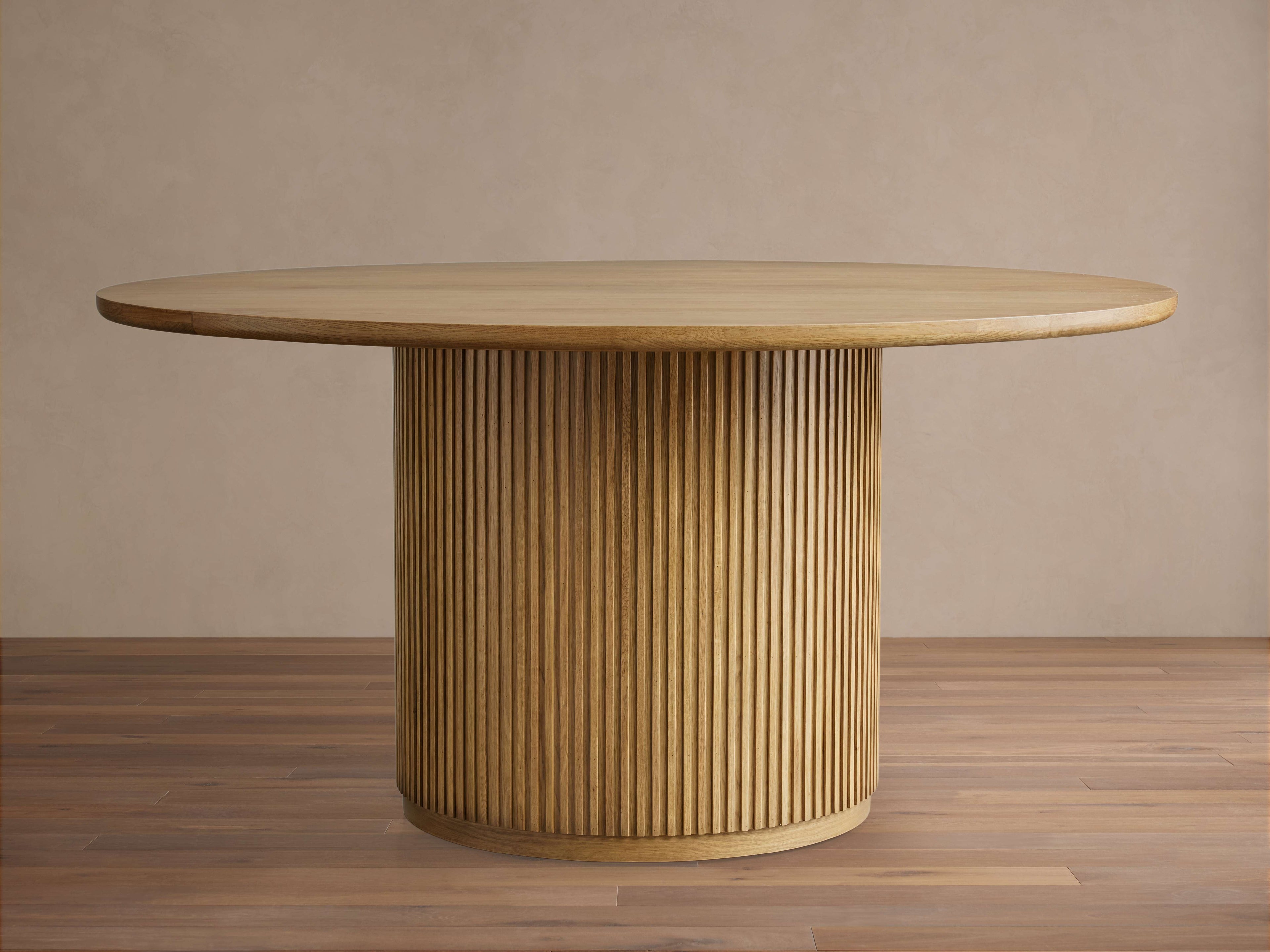 Table à manger ronde en bois Finnley