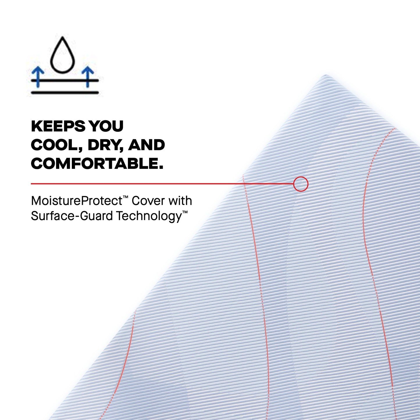 Matelas hybride ferme Sealy Posturepedic® Dudley