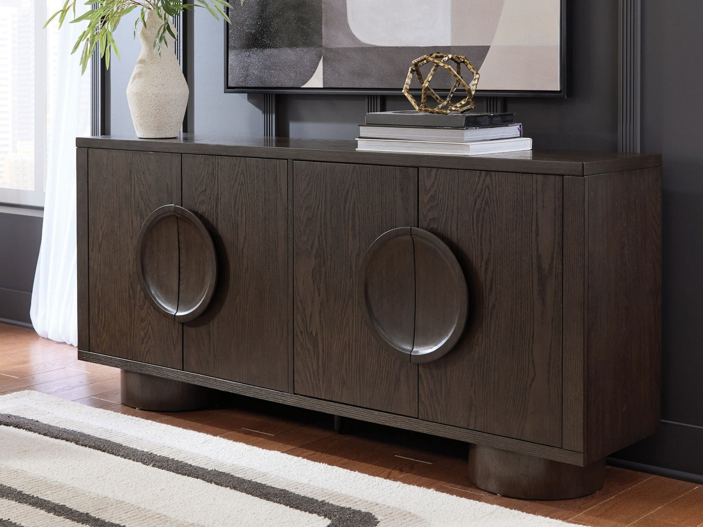 Veeda - Marron foncé - Meuble d'appoint