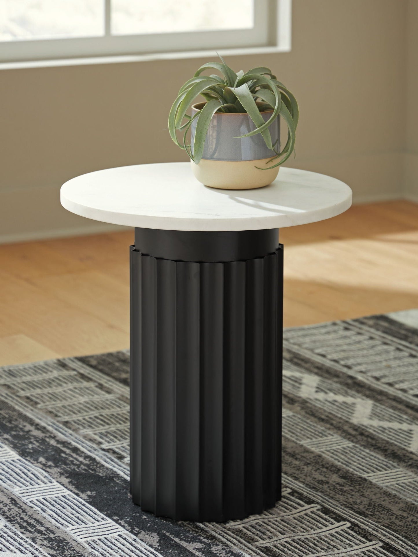Wainstone - Noir / Blanc - Table d'appoint