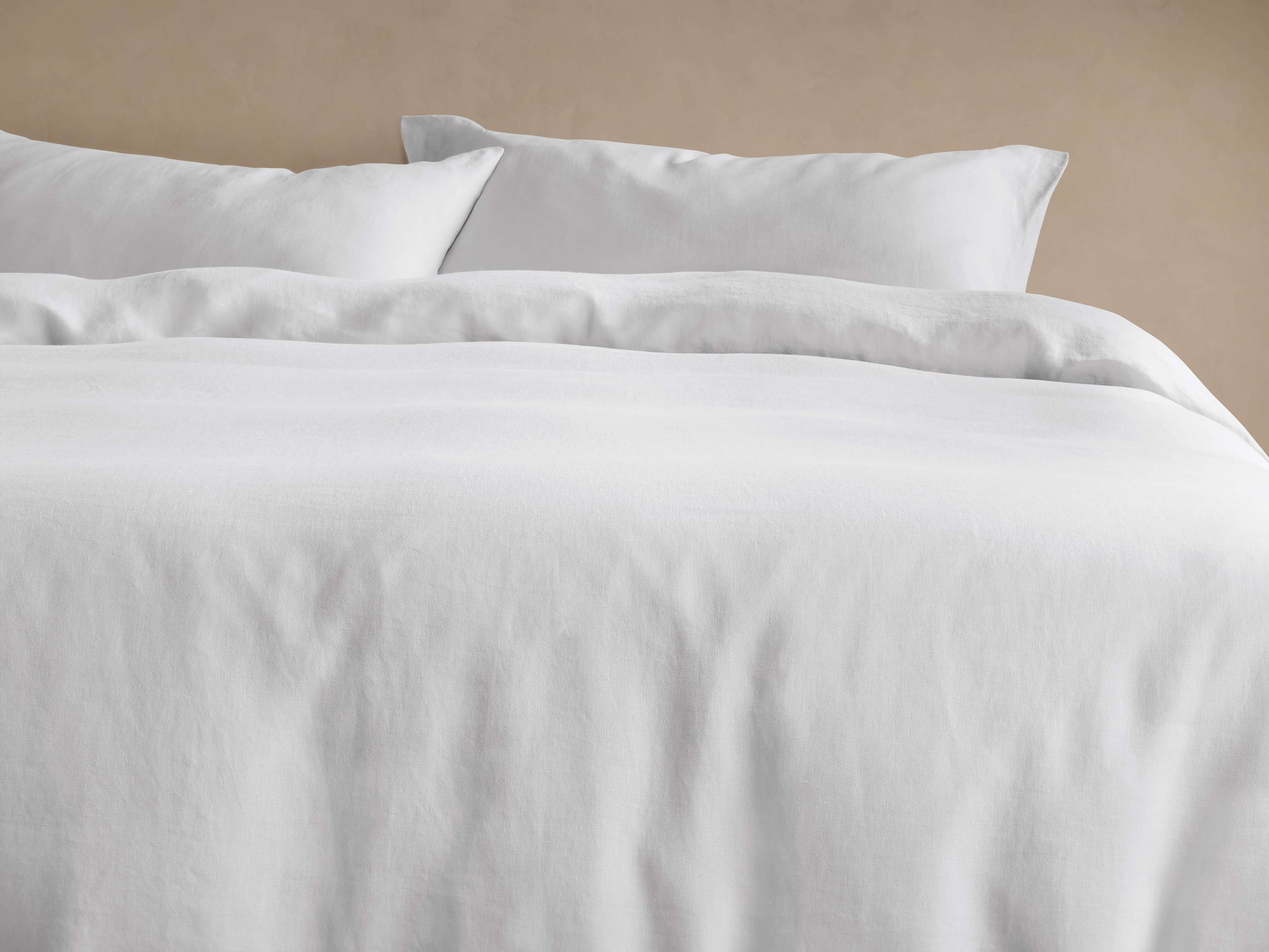 Parure de couette en lin teint en pièce italienne