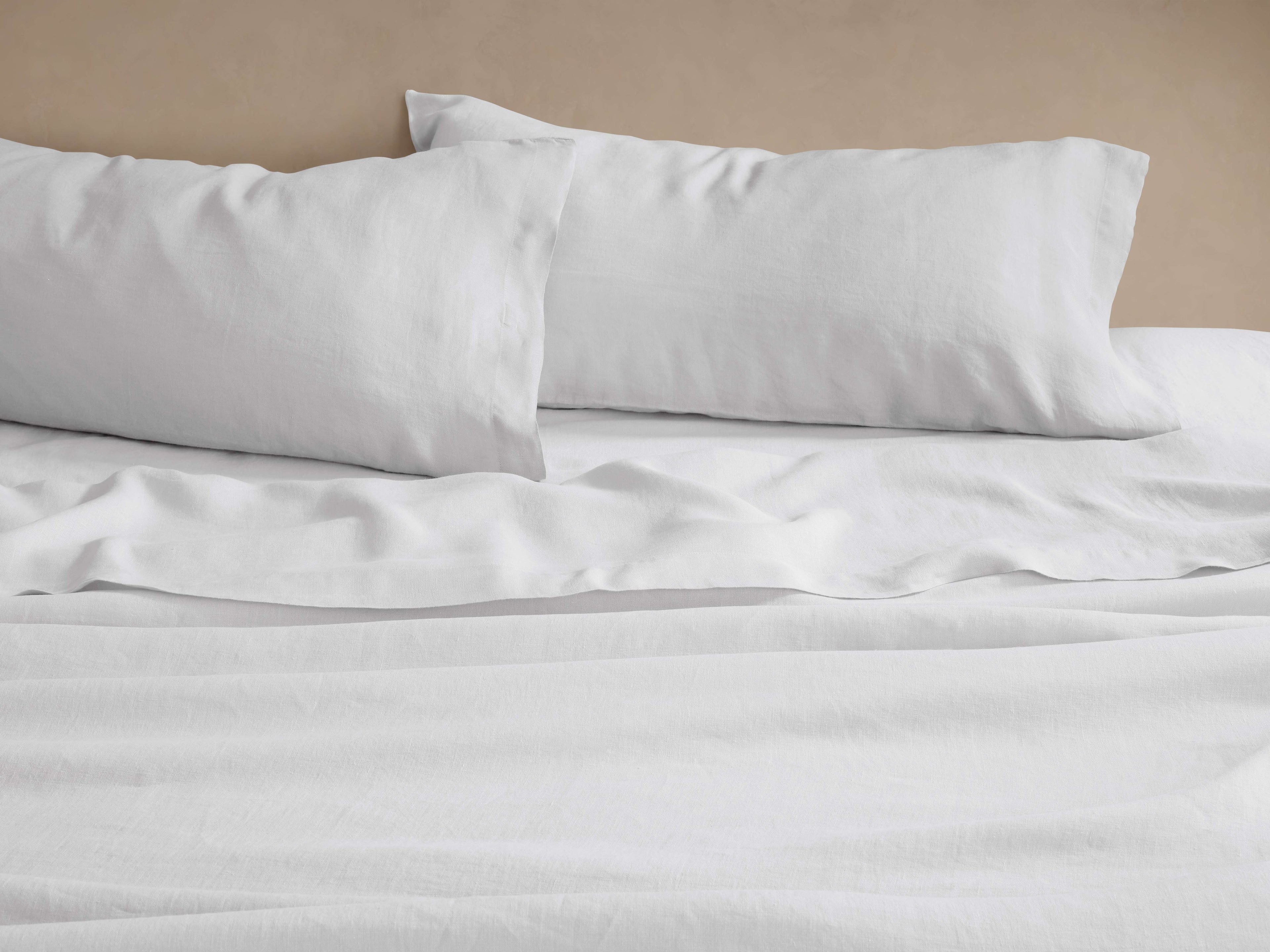 Parure de draps en lin teint en pièce italienne