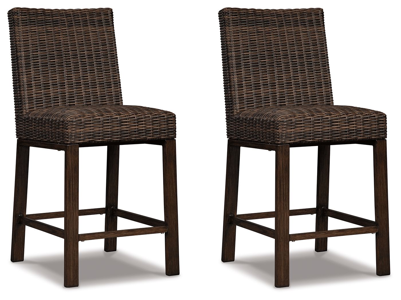 Paradise Trail - Brun moyen - Tabouret de bar (lot de 2)