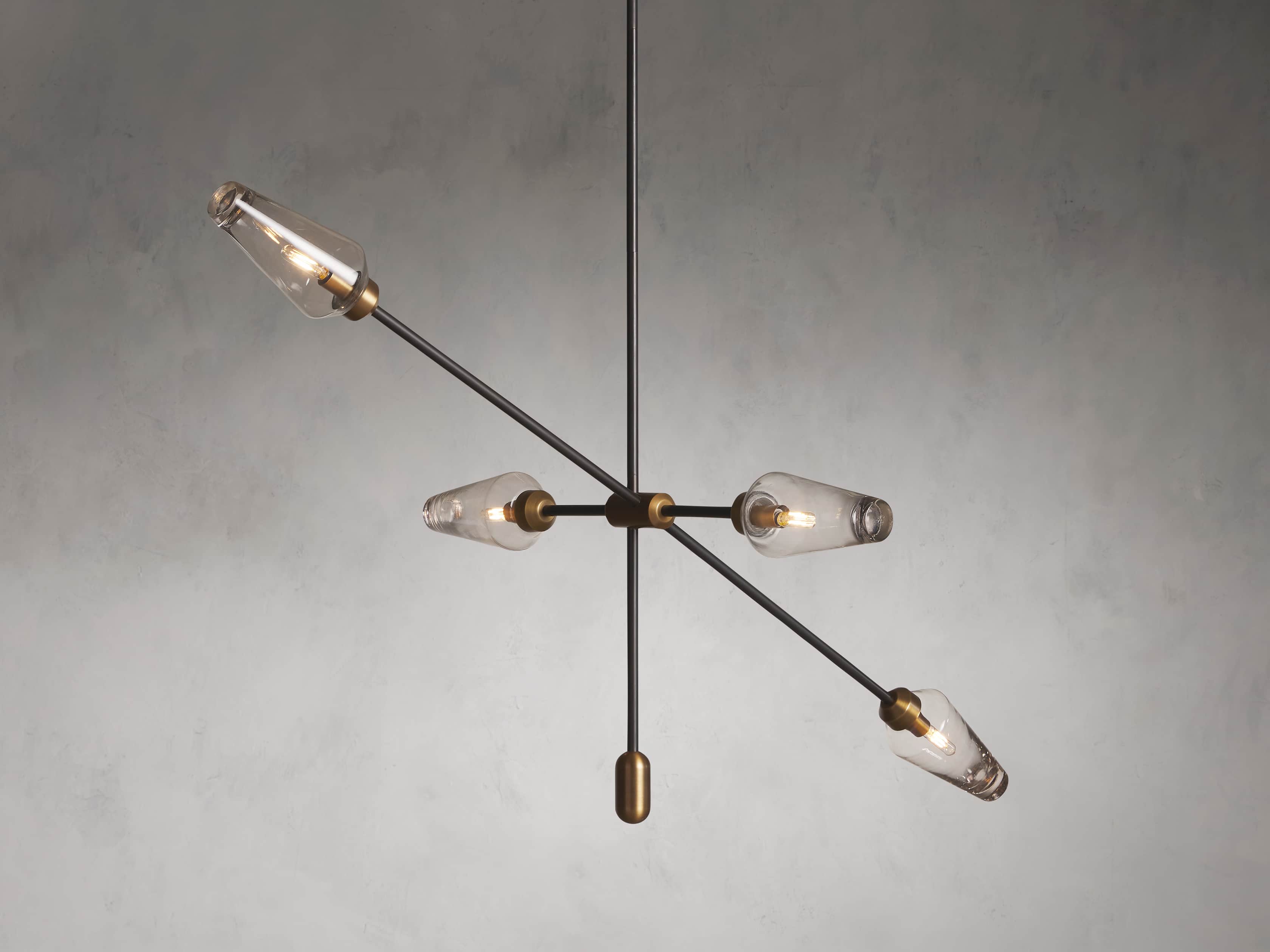 Lustre en bronze Arrow