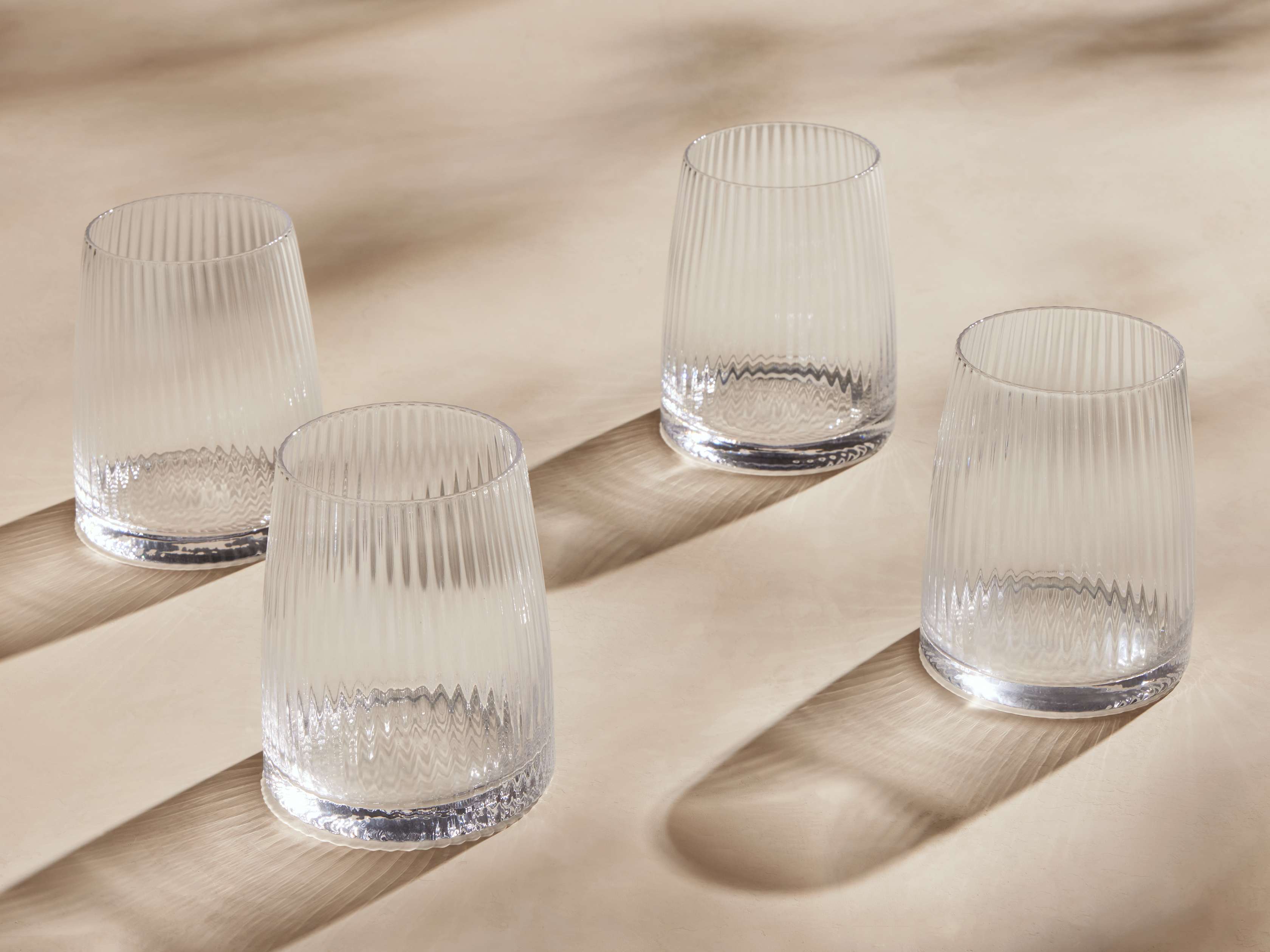 Verres à l'ancienne doubles Ada (lot de 4)
