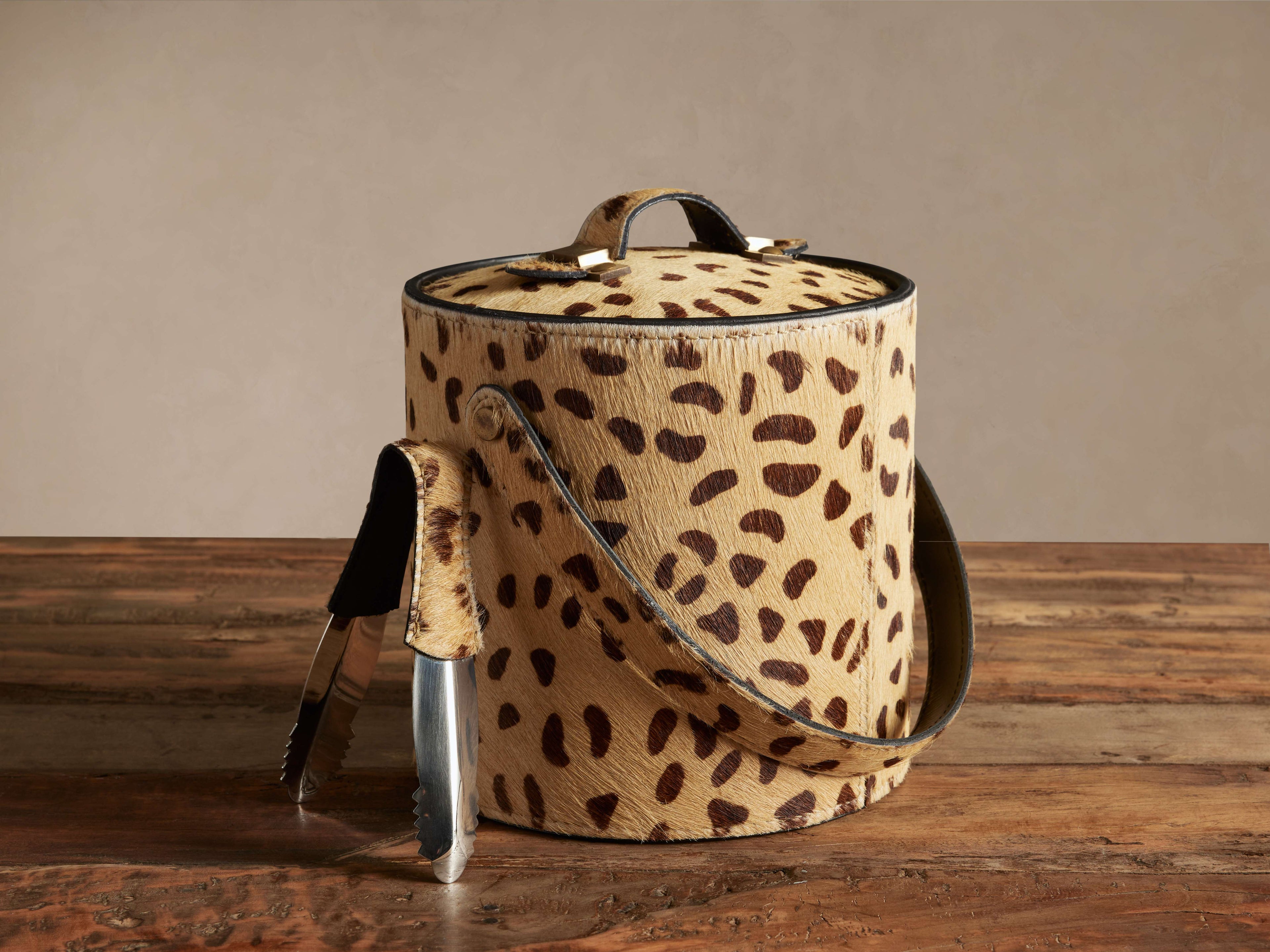 Seau à glace à imprimé guépard