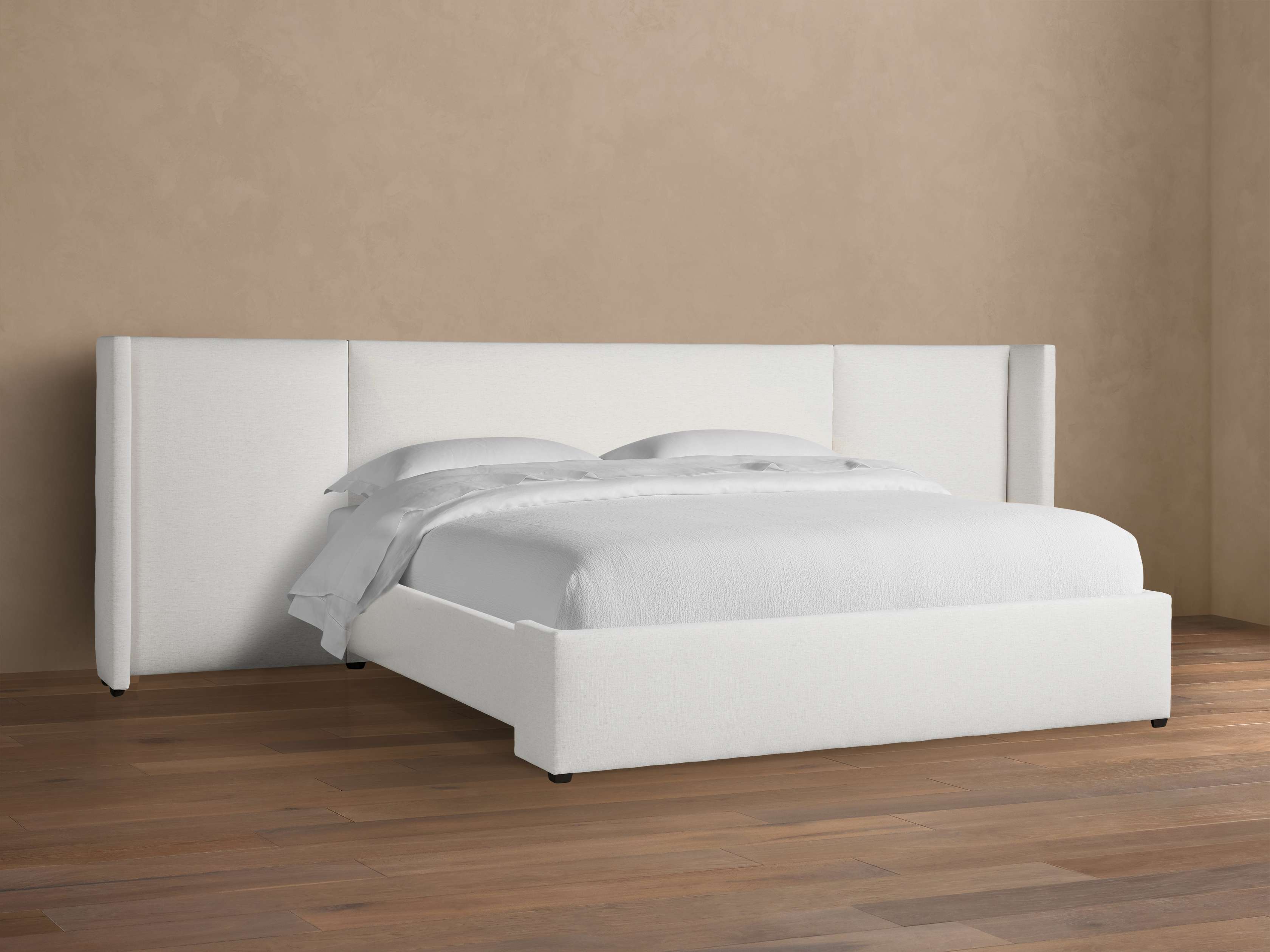 Lit Wyller à tête de lit allongée et pied de lit bas