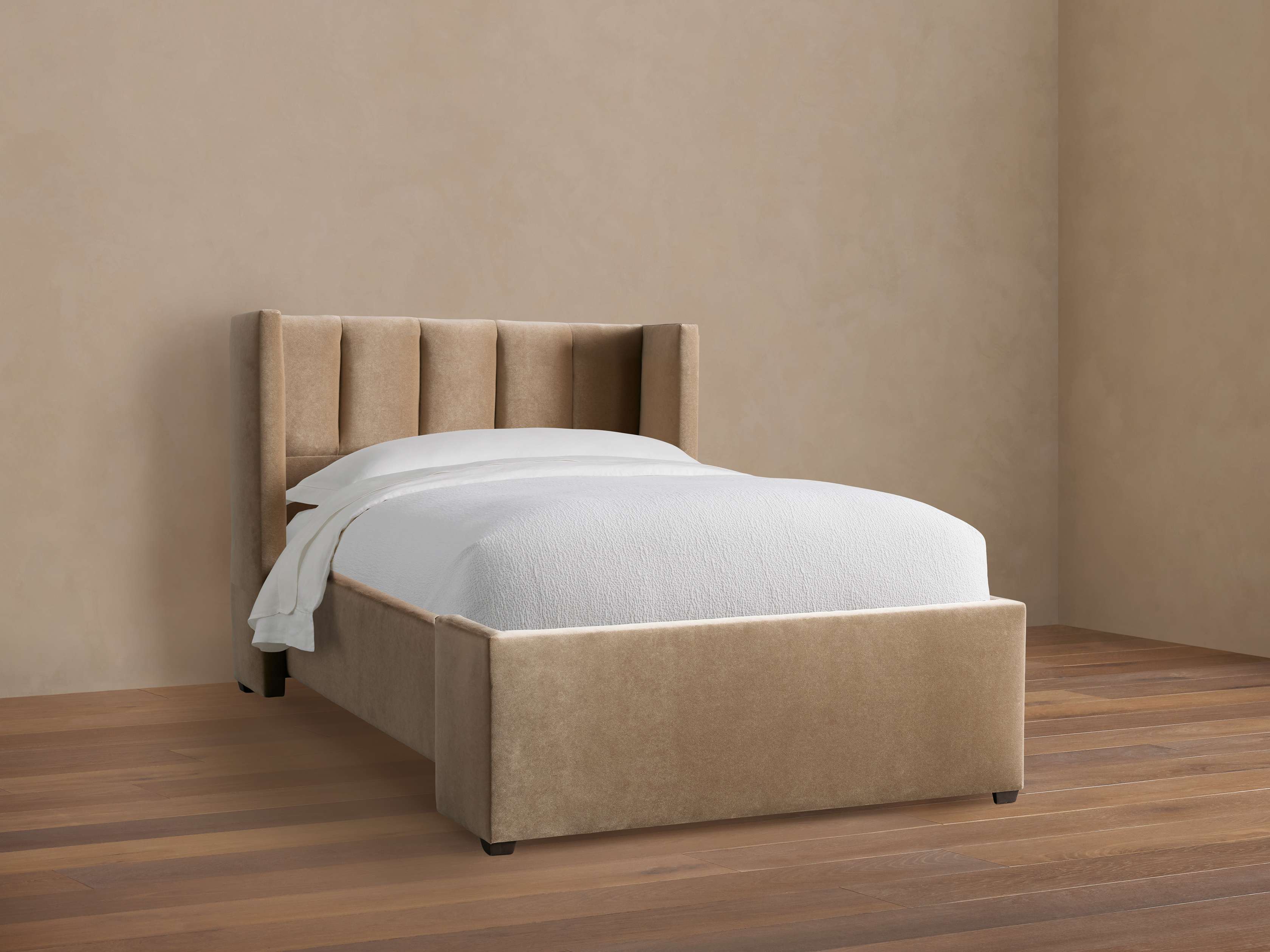 Lit jumeau à coutures en canal Wyller