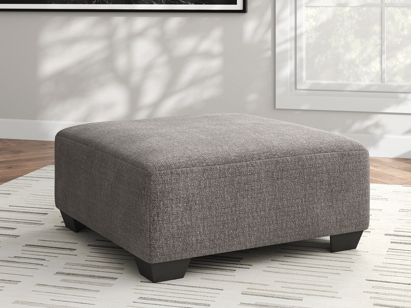 Seyler Lane - Greystone - Pouf d'appoint surdimensionné