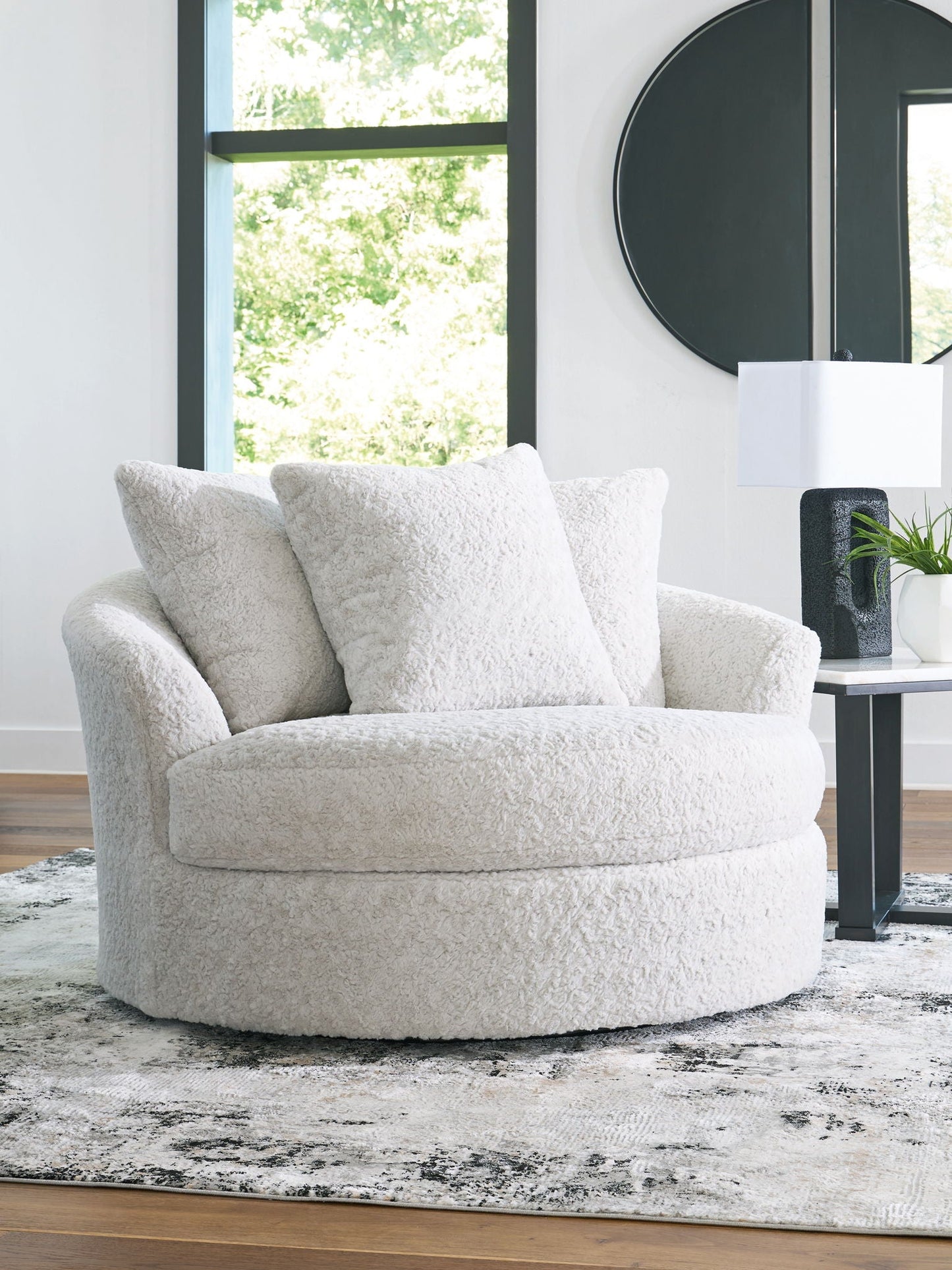 Peluche câline - Arctique - Fauteuil d'appoint pivotant surdimensionné