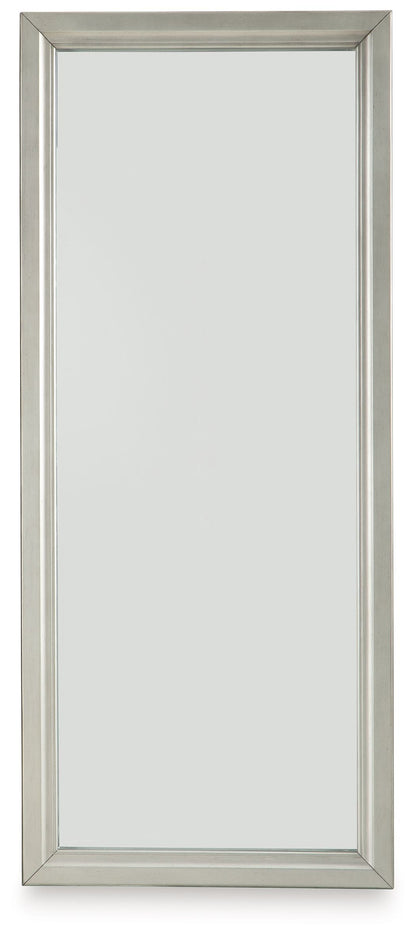 Evesen - Champagne - Miroir sur pied avec rangement