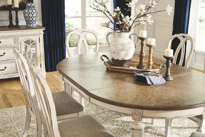 Realyn - Ensemble de table à manger ovale