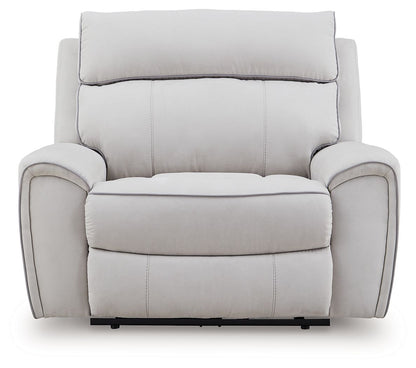 Social Pointe - Perle / Frêne - Fauteuil inclinable électrique / Appuie-tête réglable