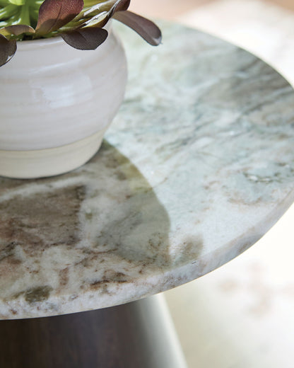 Waltnor - Gris / Blanc / Marron - Table d'appoint