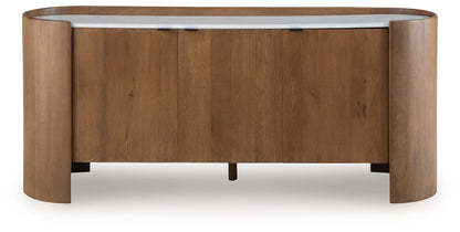Fitzroy - Marron / Blanc - Meuble d'appoint