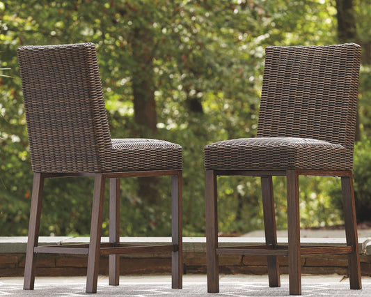 Paradise Trail - Brun moyen - Tabouret de bar (lot de 2)