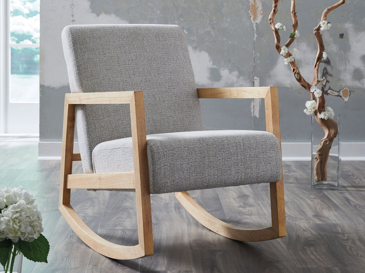 Wychworth - Gris / Naturel - Fauteuil d'appoint