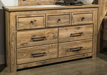 Rusticott - Marron - Commode à sept tiroirs