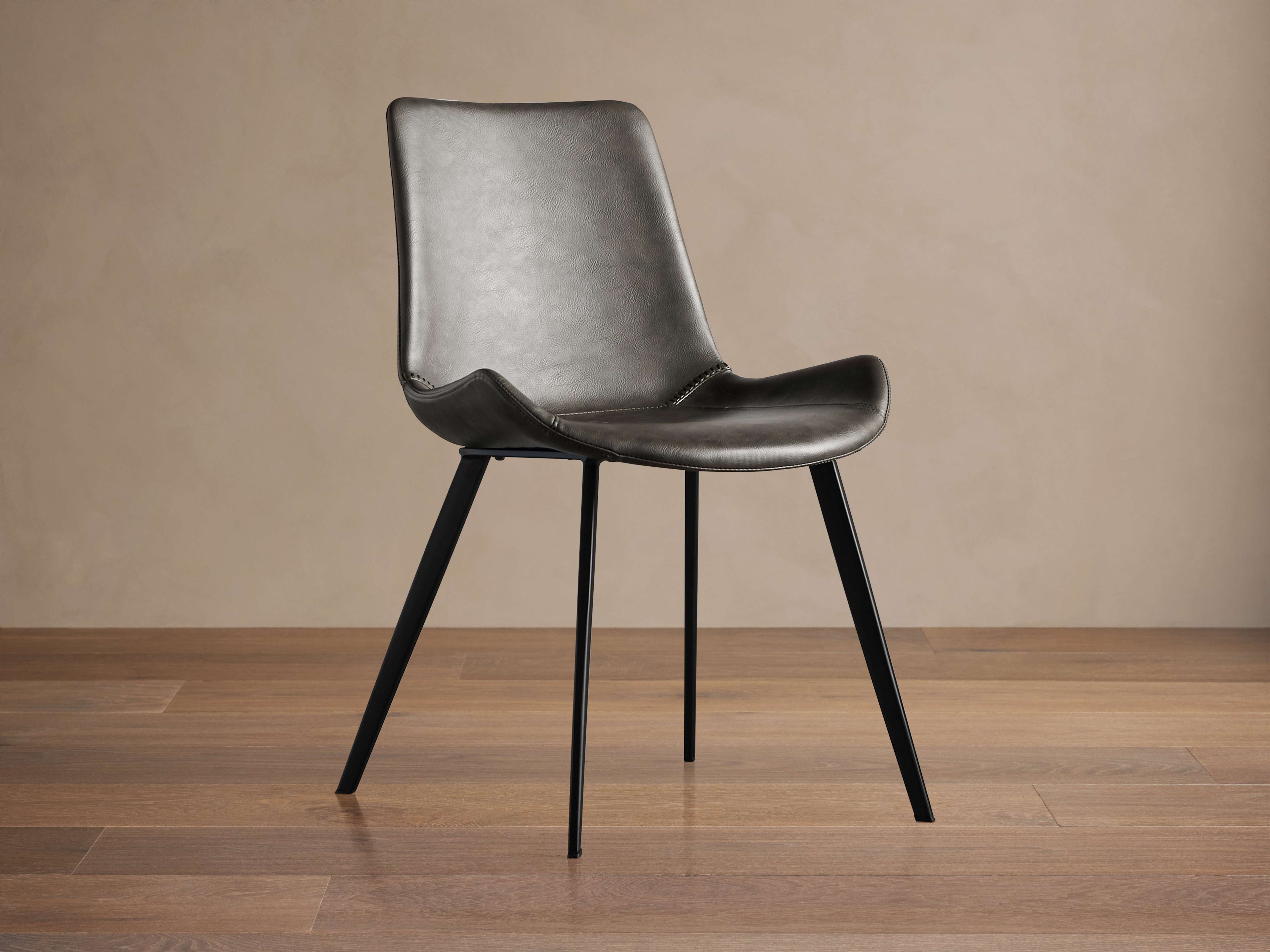 Chaise de salle à manger en similicuir Gage