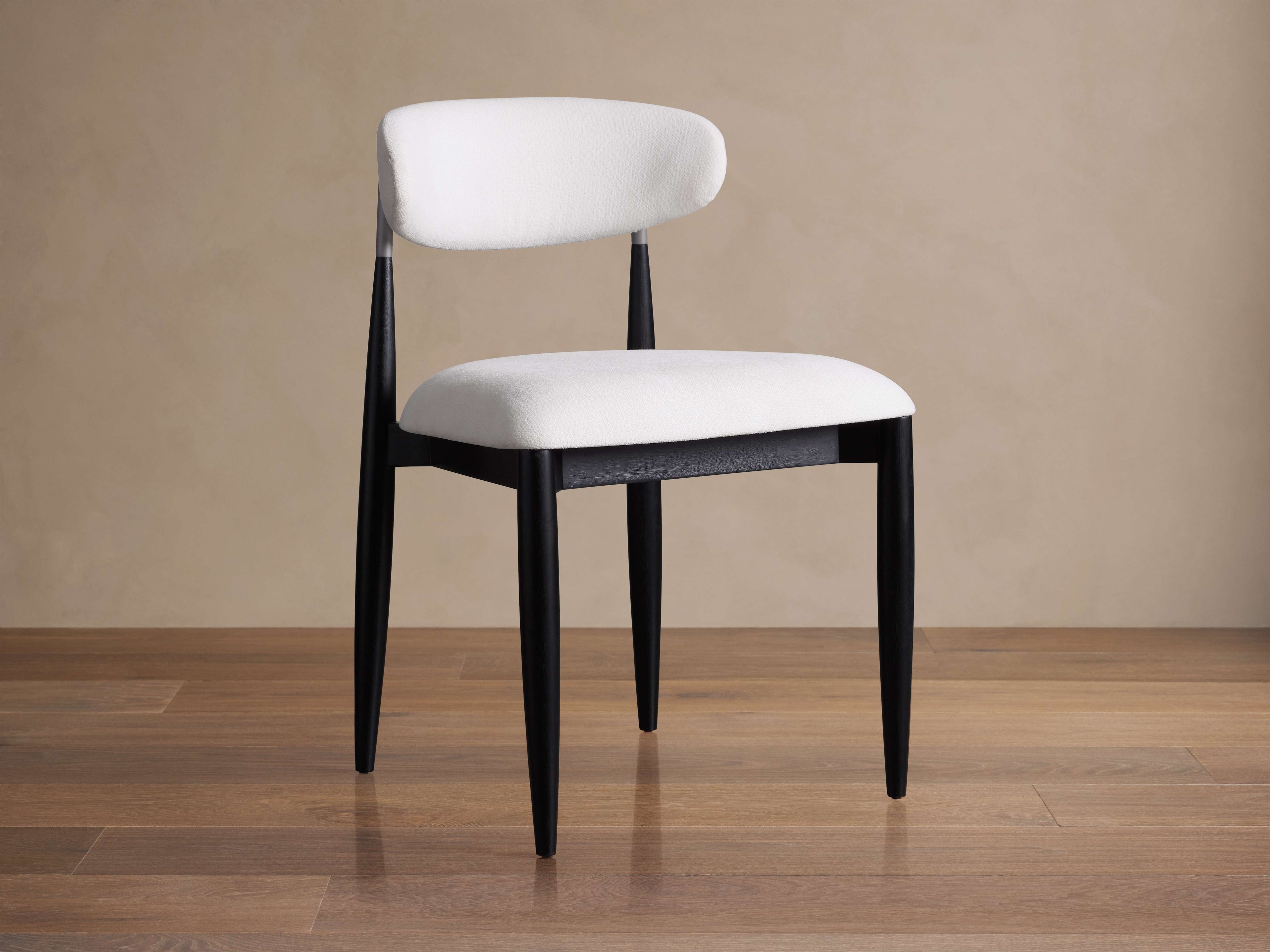 Chaise de salle à manger Jagger en noir et étain antique