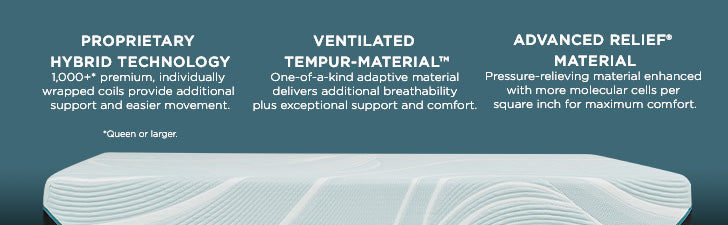 Matelas hybride moyen Tempur-Pedic® TEMPUR-ProAdapt®