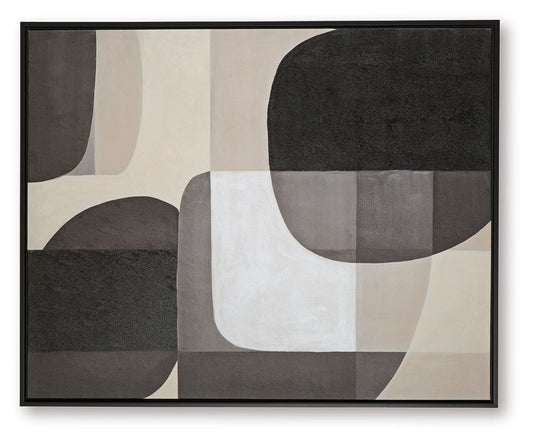 Kesleigh - Noir / Blanc - Art mural