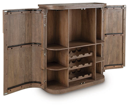 Landermont - Brun moyen - Meuble bar