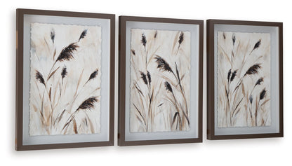 Honslow - Marron / Noir / Blanc - Ensemble de décorations murales (lot de 3)