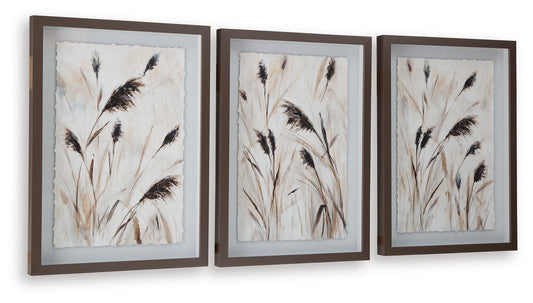 Honslow - Marron / Noir / Blanc - Ensemble de décorations murales (lot de 3)