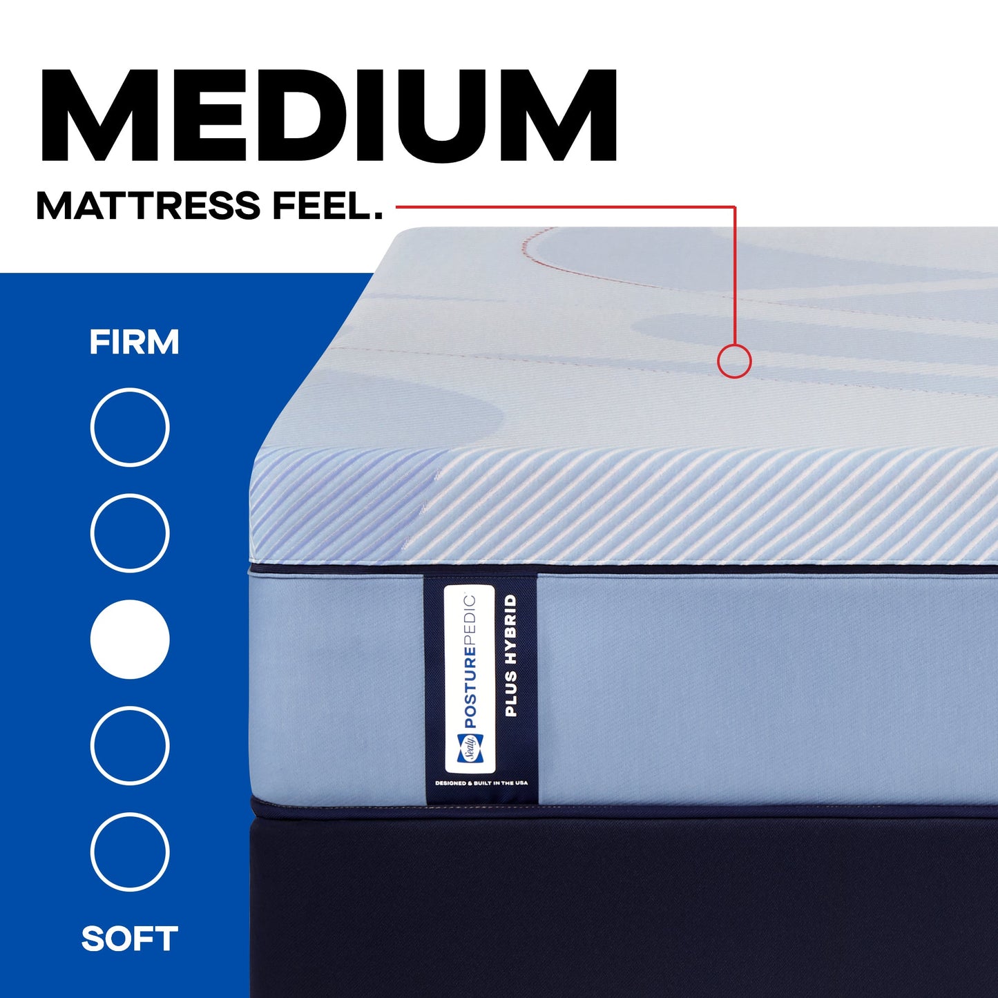 Matelas hybride Sealy Posturepedic® Plus Equus Medium