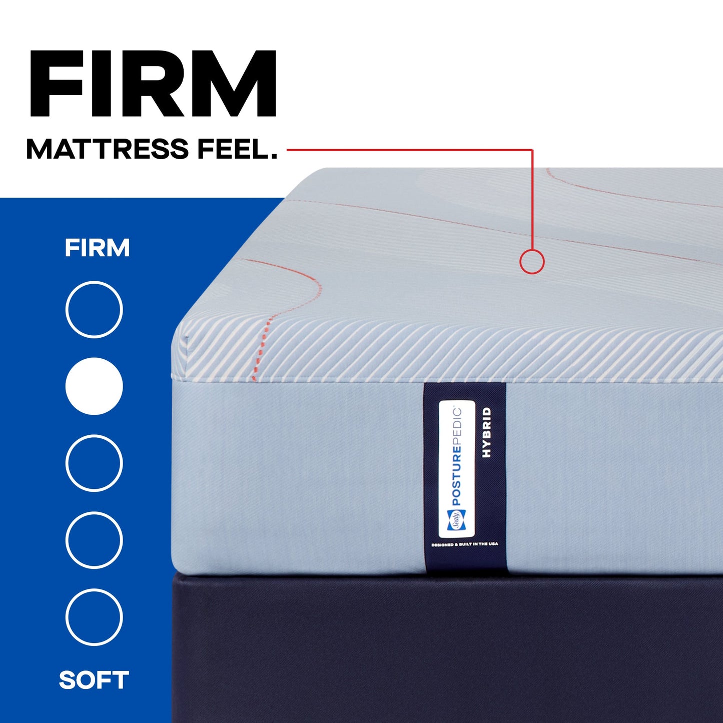 Matelas hybride ferme Sealy Posturepedic® Dudley