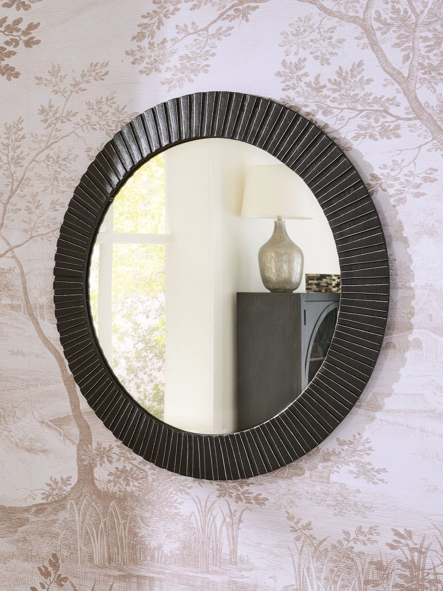 Ozias - Noir - Miroir d'appoint