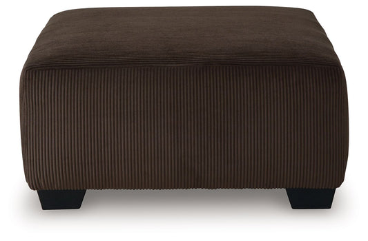 Kimlee - Chocolat - Pouf d'appoint surdimensionné