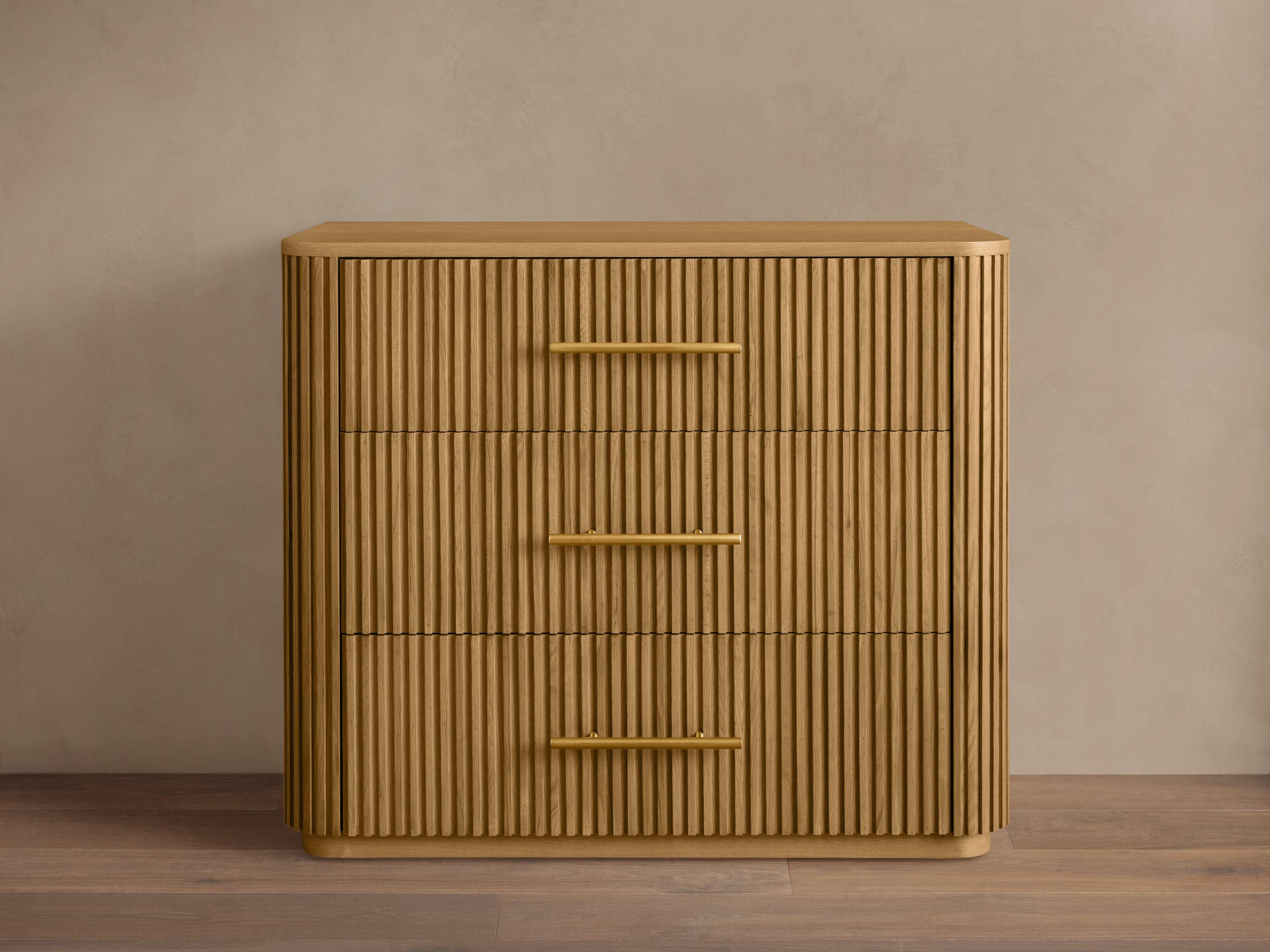 Commode à trois tiroirs en bois Finnley