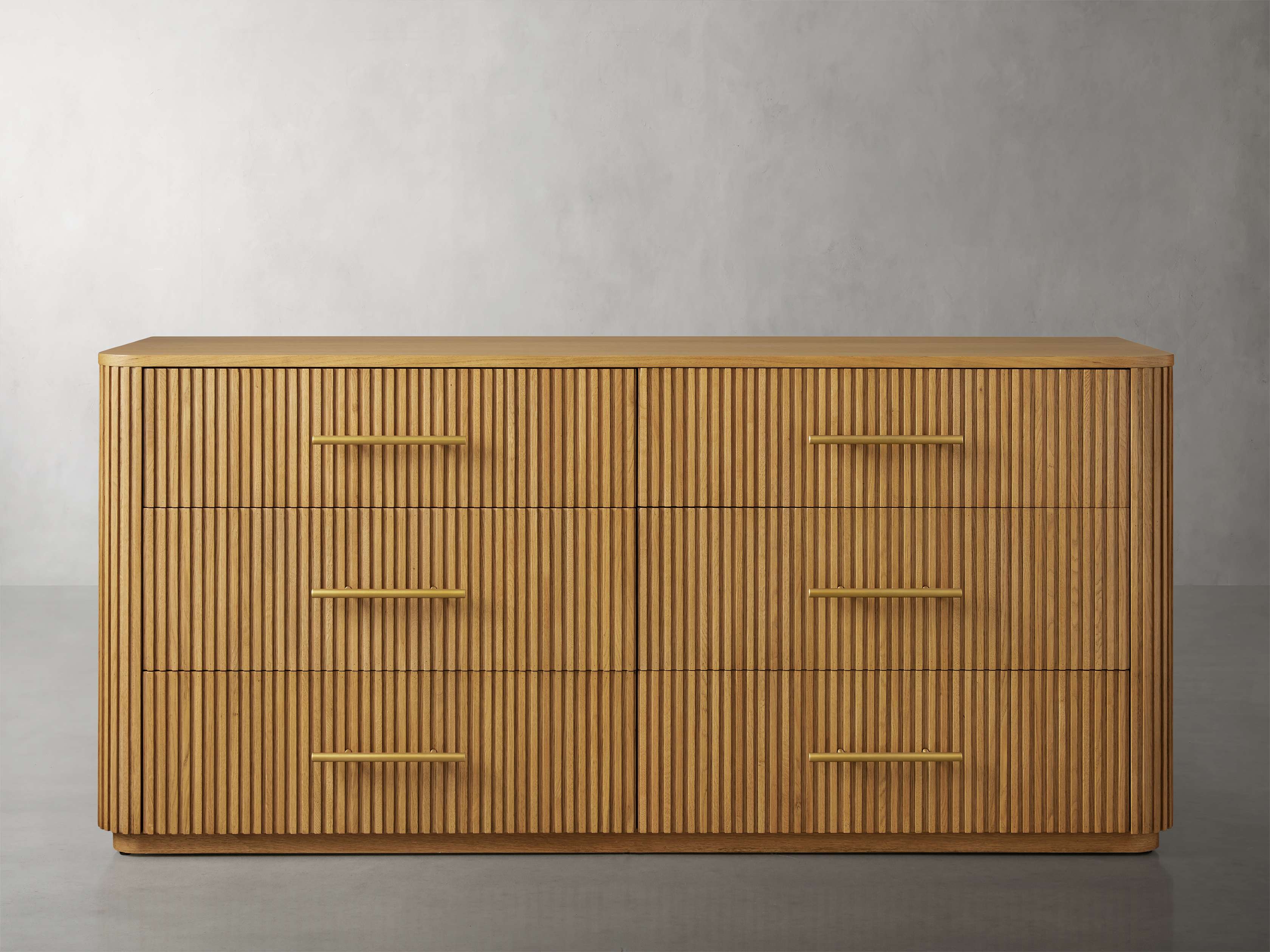 Commode à six tiroirs en bois Finnley