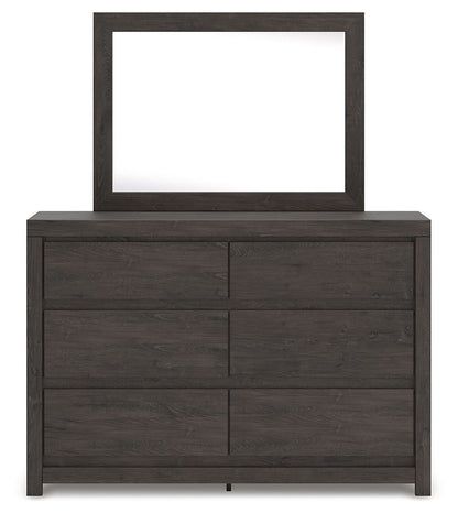 Fraluna - Charbon - Commode et miroir