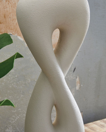 Lampe de table Judrich - Finition blanche/dorée - Poly
