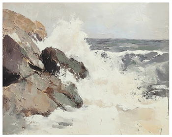 Worthner - Beige / Gris / Blanc - Décoration murale