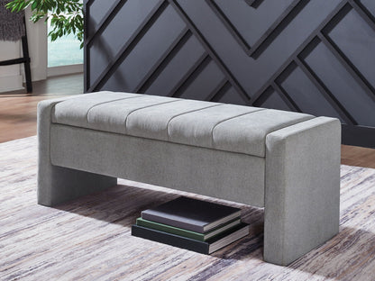 Akselman - Gris - Banc de rangement