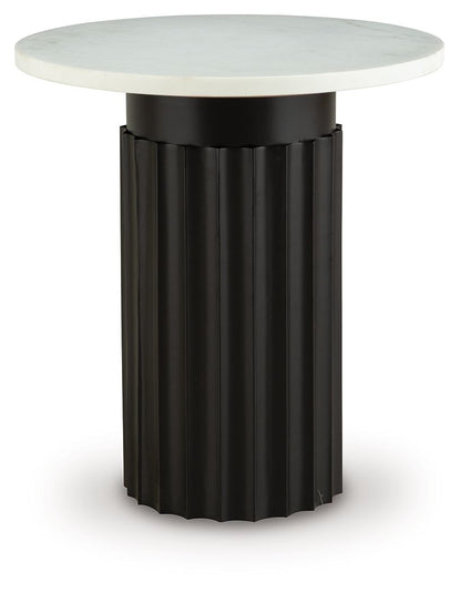 Wainstone - Noir / Blanc - Table d'appoint
