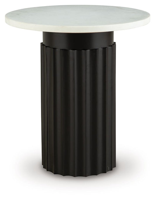 Wainstone - Noir / Blanc - Table d'appoint