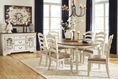Realyn - Ensemble de table à manger ovale