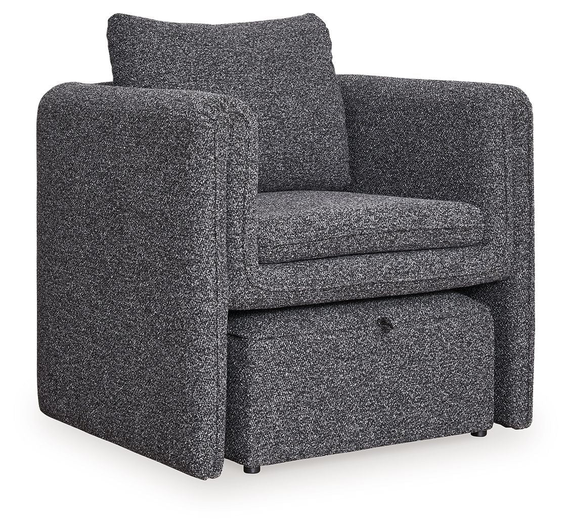 Vreni - Anthracite / Noir - Fauteuil d'appoint