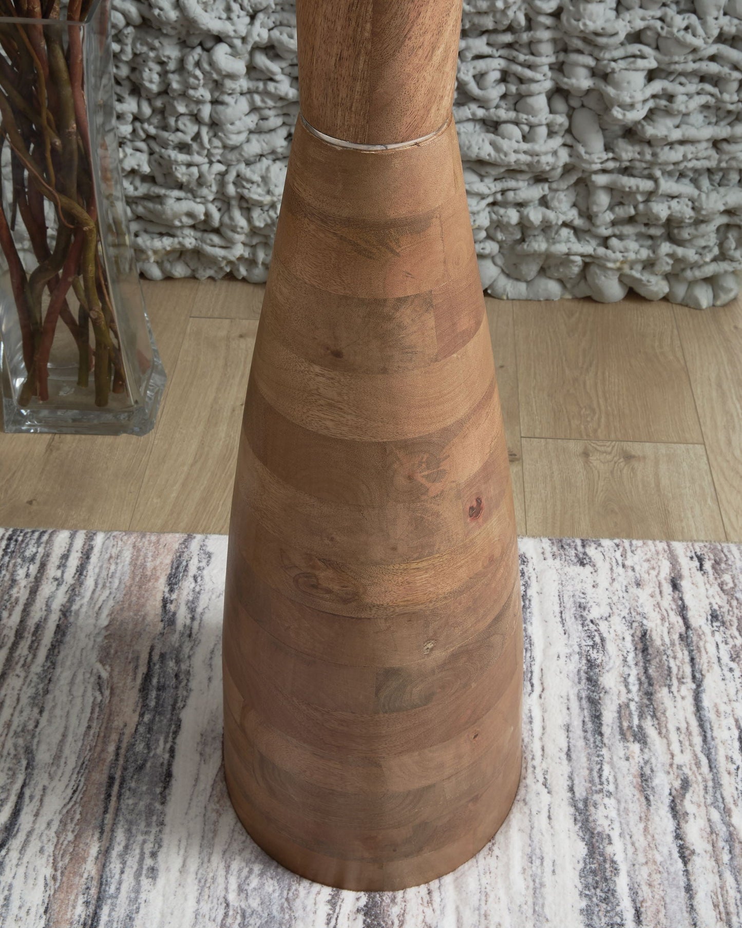 Ailsa - Brun Naturel - Lampadaire en Bois
