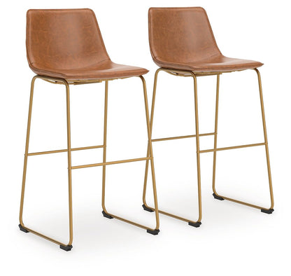 Ciabori - Tabouret de bar haut rembourré (lot de 2)