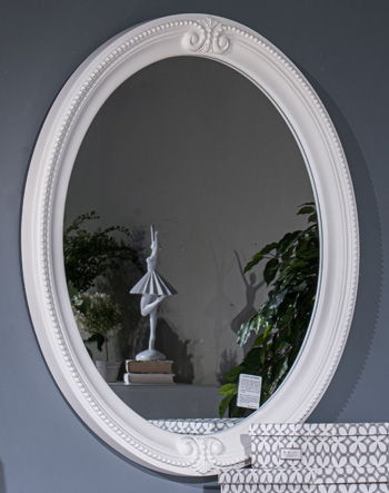 Kozlani - Blanc - Miroir de chambre