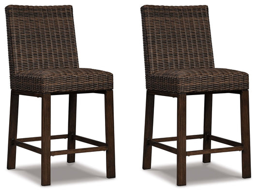 Paradise Trail - Brun moyen - Tabouret de bar (lot de 2)