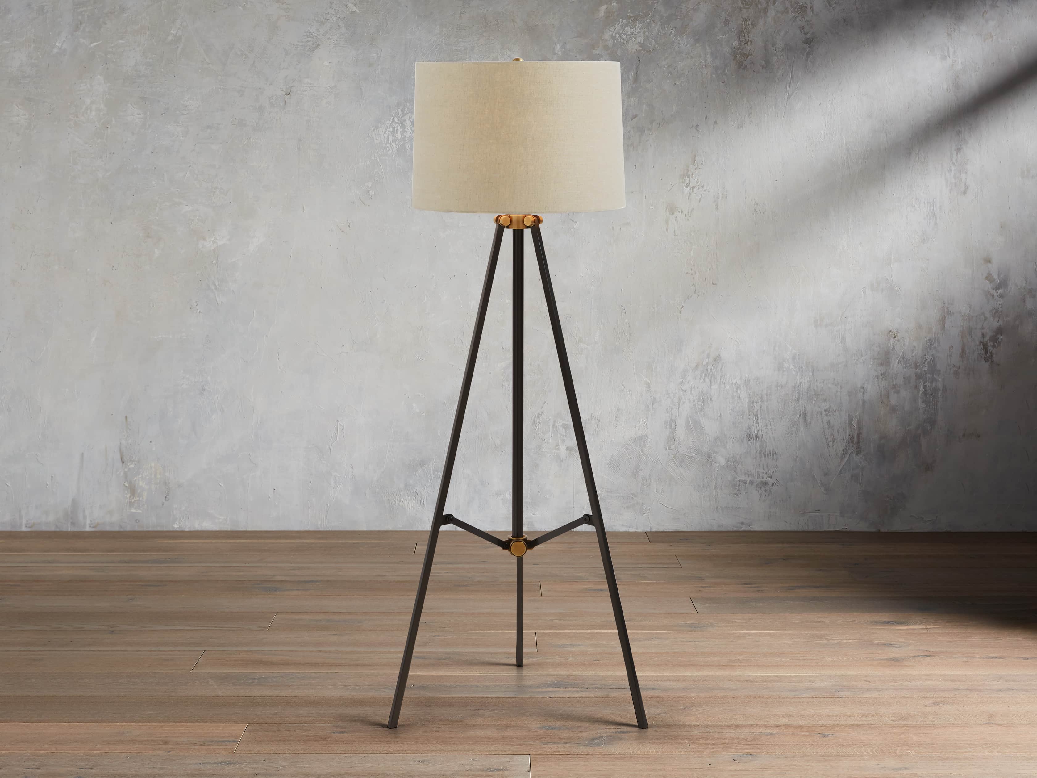 Lampadaire en bronze Clarence